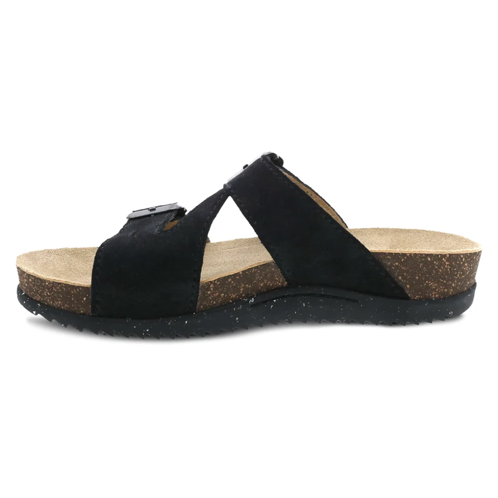Dansko Dayna Slide Sandal Black Suede (Women's) 4 Dansko Dayna Slide Sandal Black Suede (Women's) - Image 2