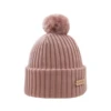 Superyellow Kide Light Pink Merino Wool Beanie (Unisex) -Dansko Shop 2151 08