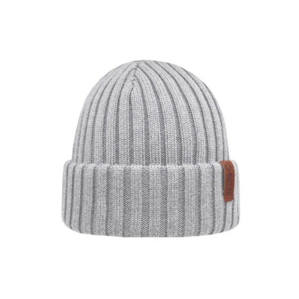 Superyellow Beam Icy Grey Merino Wool Beanie (Unisex) 3 Superyellow Beam Icy Grey Merino Wool Beanie (Unisex)
