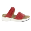 Naot Vesta Slide Sandal Kiss Red Leather (Women's) -Dansko Shop 25010C60