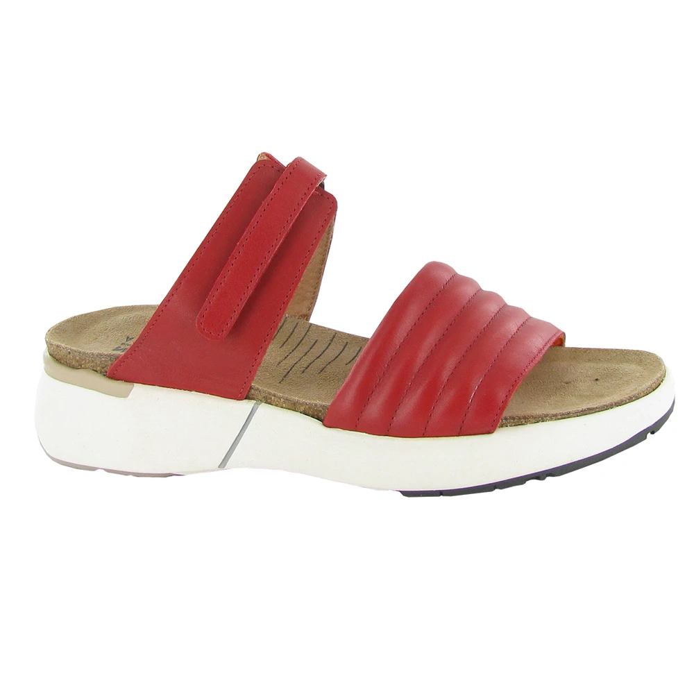 Naot Vesta Slide Sandal Kiss Red Leather (Women's) 3 Naot Vesta Slide Sandal Kiss Red Leather (Women's)