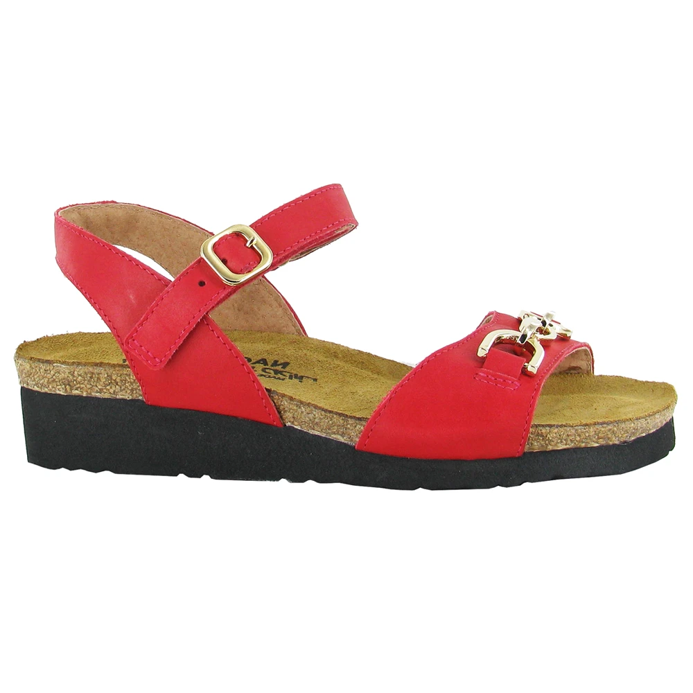 Naot Aubrey Sandal Kiss Red Leather (Women's) 3 Naot Aubrey Sandal Kiss Red Leather (Women's)