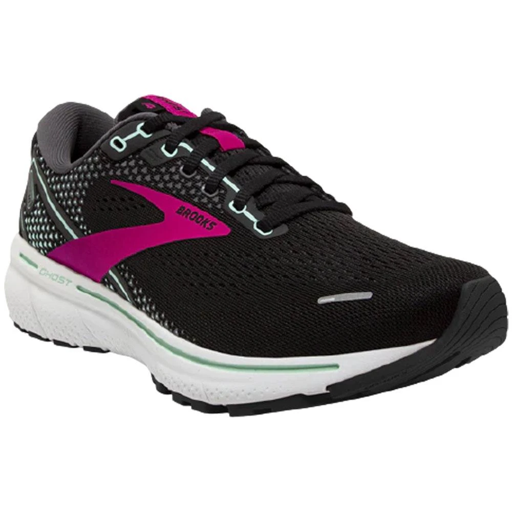 Brooks Ghost 14 Sneaker Black Pink Yucca (Women's) 3 Brooks Ghost 14 Sneaker Black Pink Yucca (Women's)