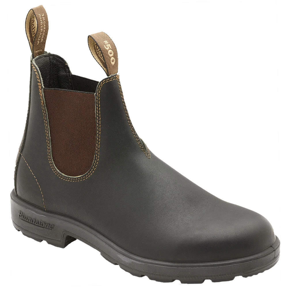 Blundstone 500 Stout Chelsea Boot Stout Brown Leather (Men's) 3 Blundstone 500 Stout Chelsea Boot Stout Brown Leather (Men's)