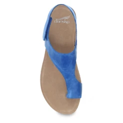 Dansko Reece Sandal Blue Waxy Leather (Women's) -Dansko Shop 6024545300 3