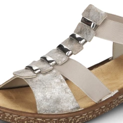 Rieker 62850-90 Rose Metallic Sandal (Women's) -Dansko Shop 6285090 11
