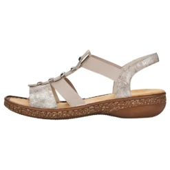 Rieker 62850-90 Rose Metallic Sandal (Women's) -Dansko Shop 6285090 5
