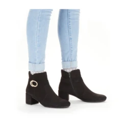 Rieker 70289 Sarah Black Tex Bootie (Women's) -Dansko Shop 7028900 10