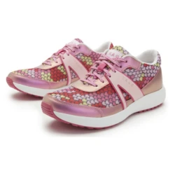 TRAQ® By Alegria Qarma 2 Honeycomb Pink Sneaker (Women's) -Dansko Shop ALG7702 6