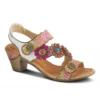 L'Artiste By Spring Step Aromas Sandal White Multi Leather (Women's) -Dansko Shop AROMASW 1