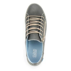 Cloud Footwear Aika Dark Grey Leather Shoe (Women's) -Dansko Shop AikaGrey 2