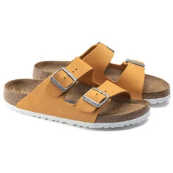 Birkenstock Arizona Soft Footbed Sandal Apricot (Women's) -Dansko Shop Apricot 4