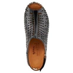 Spring Step Bohemianish Sandal Black Leather (Women's) -Dansko Shop BOHEMIANISHB 3