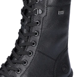 Remonte R8483-01 Hella 83 Combat Boot Black Leather (Women's) -Dansko Shop Blk 11 c8974a9d 3f33 4cd8 9e73 6678ab519f60