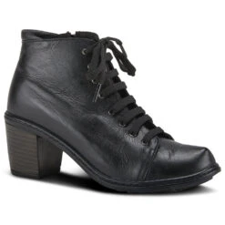Spring Step Zelanie Bootie Black Leather (Women's)