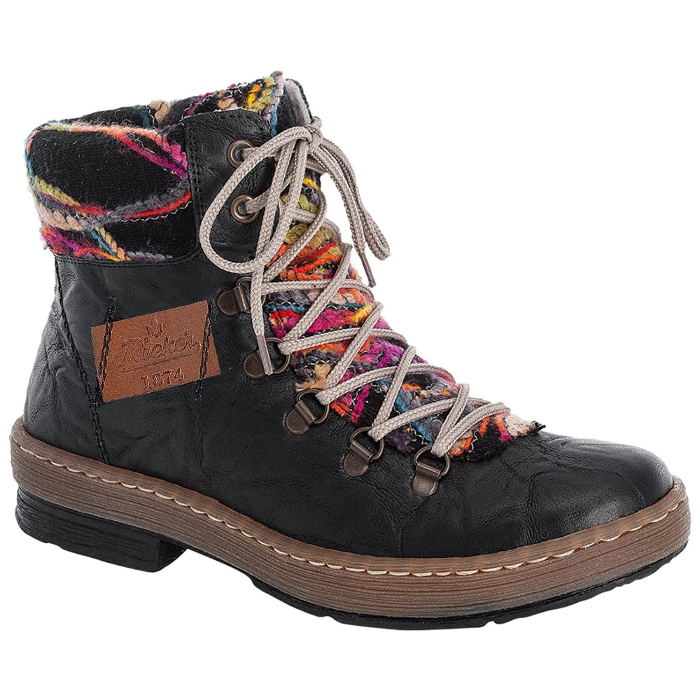 Rieker Z6743-00 Boot Black Combi (Women's) 4 Rieker Z6743-00 Boot Black Combi (Women's) - Image 2