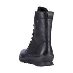 Remonte R8483-01 Hella 83 Combat Boot Black Leather (Women's) -Dansko Shop Blk 3 f5558859 9efb 4f64 a1eb 6fcee4cf0fcc