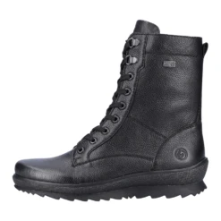 Remonte R8483-01 Hella 83 Combat Boot Black Leather (Women's) -Dansko Shop Blk 5 b8edac69 0a47 4090 96d9 c25de76af1f4