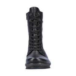 Remonte R8483-01 Hella 83 Combat Boot Black Leather (Women's) -Dansko Shop Blk 6 5d57f606 efe6 4fbf 8c15 9eca62257dd9