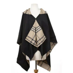 RAINRAPS RainRap Hooded Black & Plaid (Women's) 12 RAINRAPS RainRap Hooded Black & Plaid (Women's) -Dansko Shop Blk Plaid 2