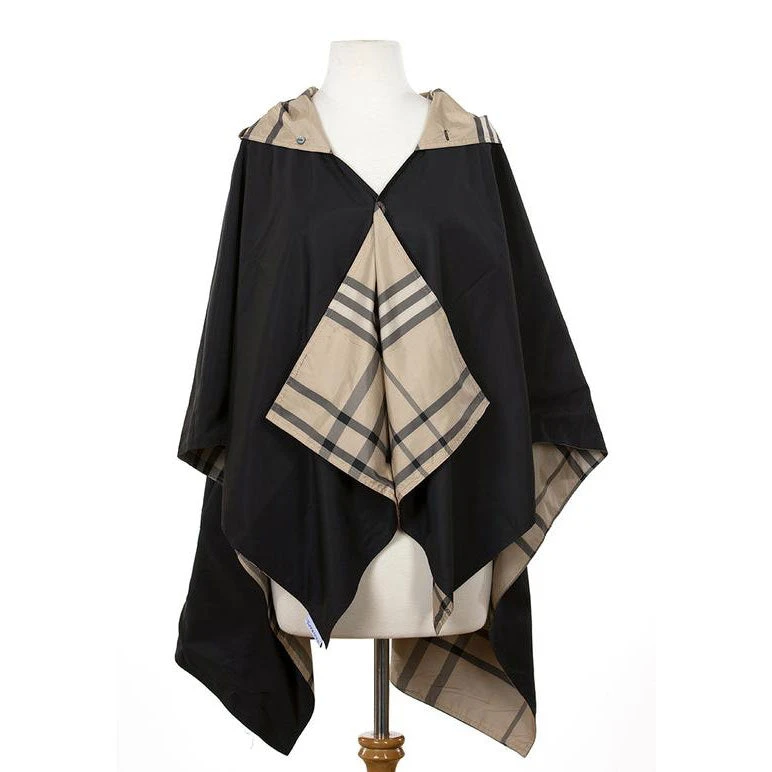 RAINRAPS RainRap Hooded Black & Plaid (Women's) 6 RAINRAPS RainRap Hooded Black & Plaid (Women's) - Image 4