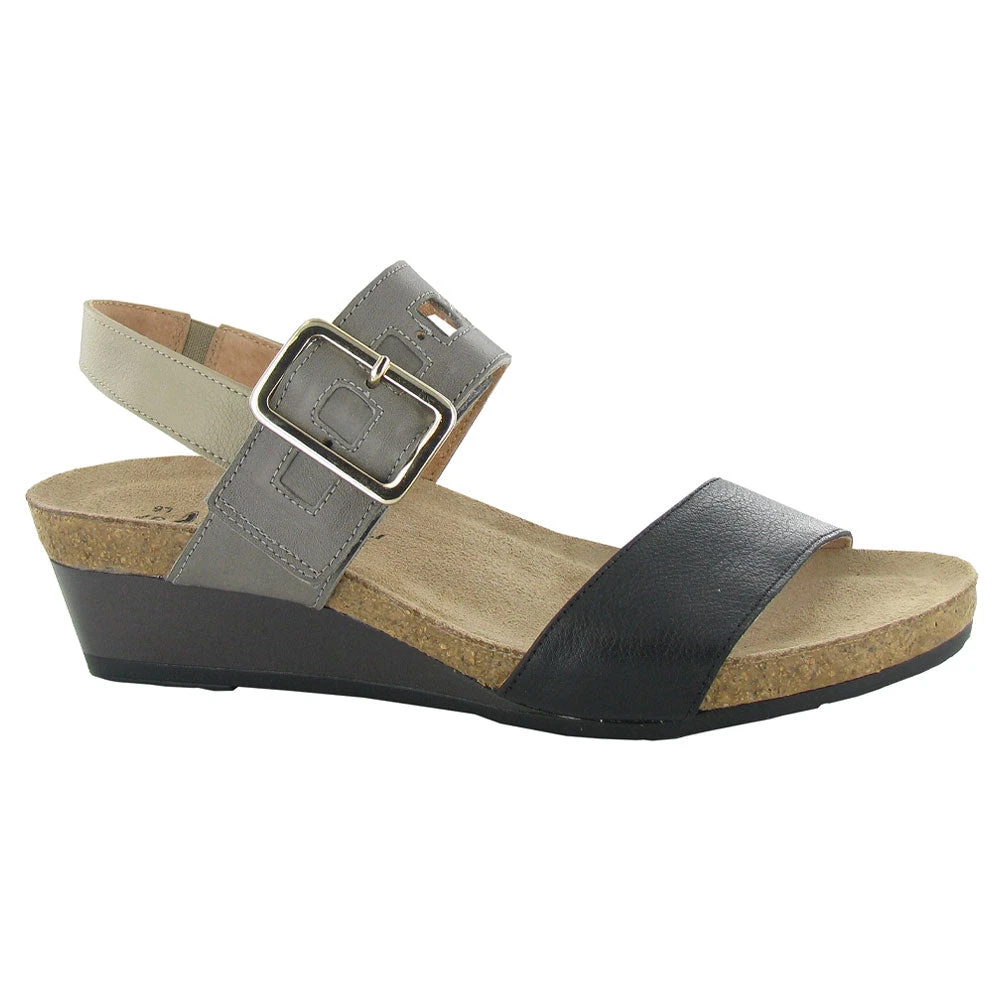 Naot Dynasty Wedge Black/Grey/Beige (Women's) 3 Naot Dynasty Wedge Black/Grey/Beige (Women's)