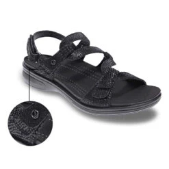 Revere Miami Sandal Black Lizard (Women's) 15 Revere Miami Sandal Black Lizard (Women's) -Dansko Shop BlkLiz 7