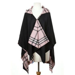 RAINRAPS RainPap Hooded Black & Pink Plaid (Women's) -Dansko Shop BlkPinkP 2