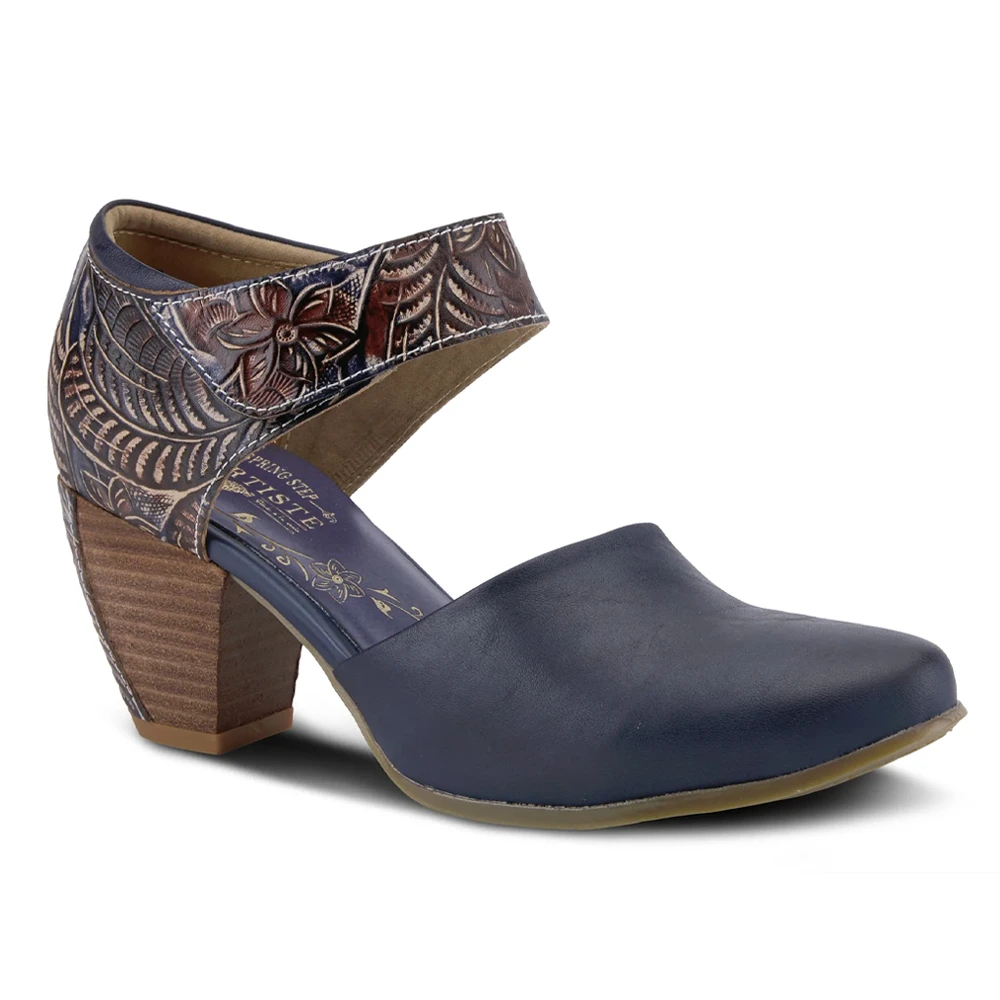 L'Artiste By Spring Step Toolie Blue Leather (Women's) 3 L'Artiste By Spring Step Toolie Blue Leather (Women's)