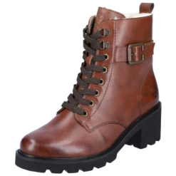 Remonte D0A74-22 Dascha 74 Combat Boot Chestnut Leather (Women's)