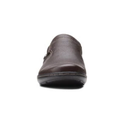 Clarks Cora Poppy Slip-On Brown Tumbled Leather (Women's) -Dansko Shop Brn 3 f75f7e65 fd12 4d16 9796 b25b4ac72bcb