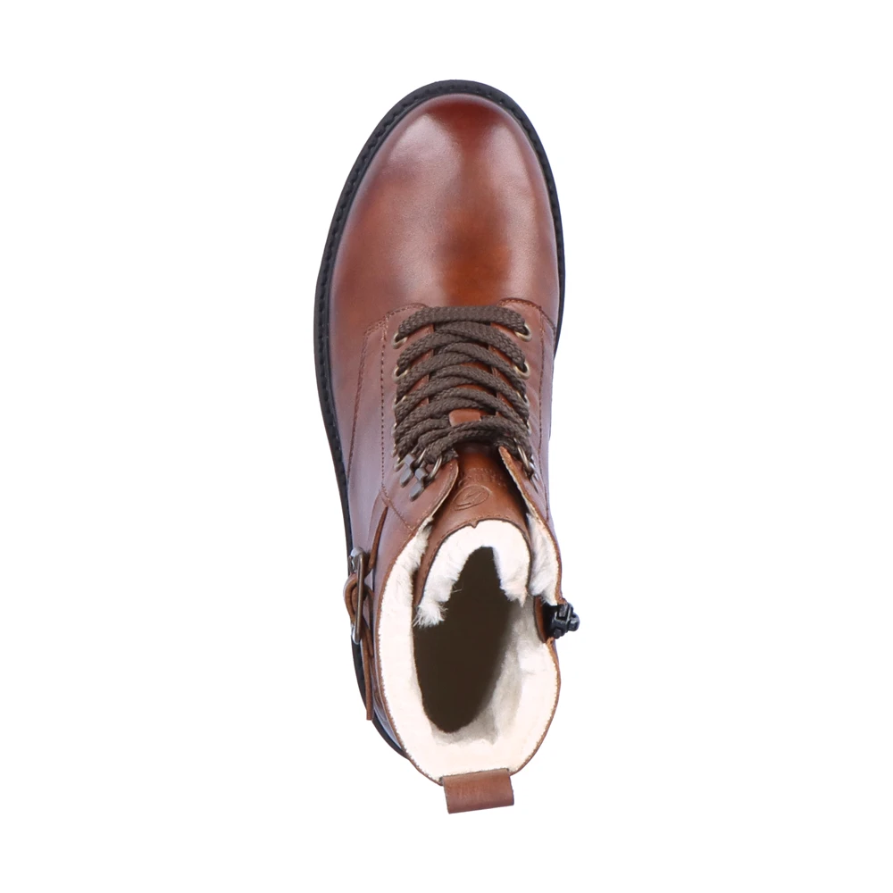 Remonte D0A74-22 Dascha 74 Combat Boot Chestnut Leather (Women's) 6 Remonte D0A74-22 Dascha 74 Combat Boot Chestnut Leather (Women's) - Image 4