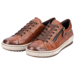 Remonte D0700 Maditta 00 Sneaker Brown Leather (Women's) -Dansko Shop Brn 8