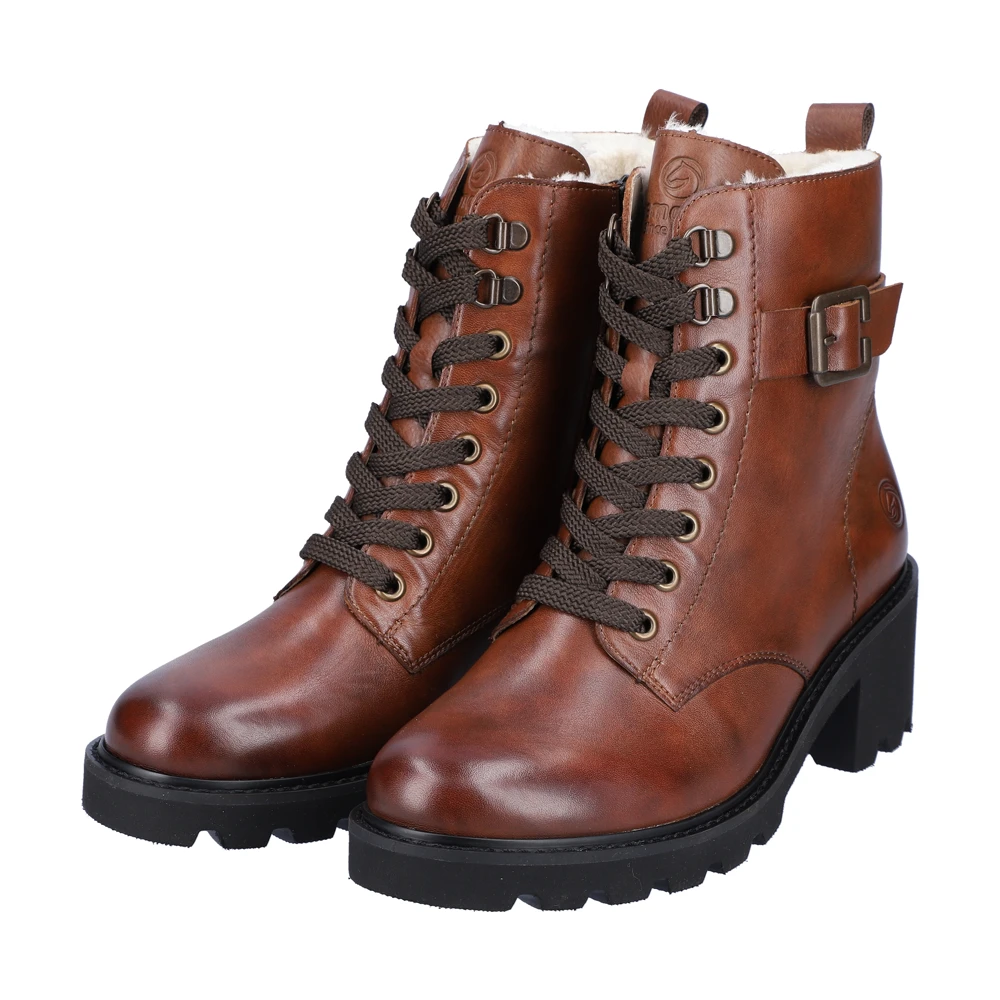 Remonte D0A74-22 Dascha 74 Combat Boot Chestnut Leather (Women's) 10 Remonte D0A74-22 Dascha 74 Combat Boot Chestnut Leather (Women's) - Image 8