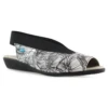 Cloud Footwear Caliber Black Flower Slingback Sandal (Women's) -Dansko Shop CaliberBlackFlower