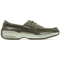 Dunham Captain Boat Shoe Olive Leather (Men's) -Dansko Shop Captain Olive 3