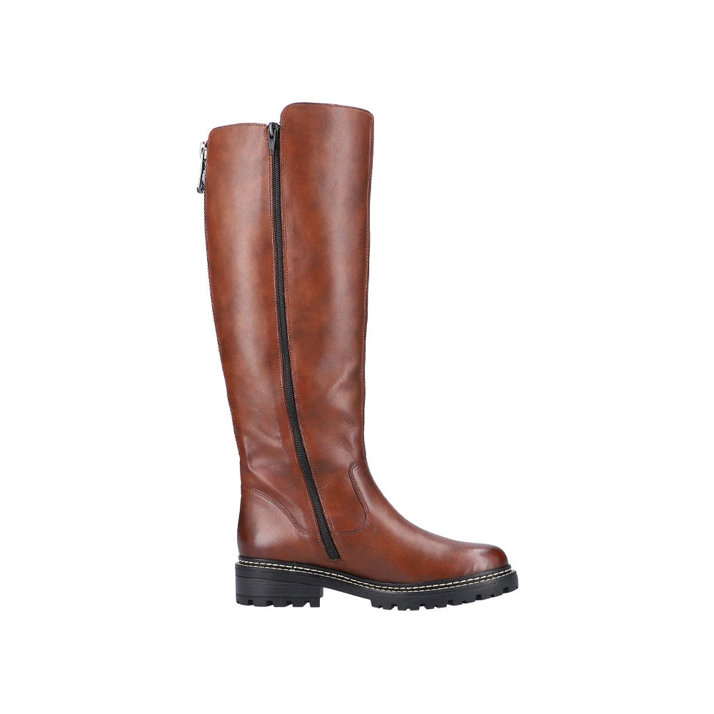 Remonte D0B72-22 Stefanie 72 Tall Boot Chestnut Leather (Women's) 4 Remonte D0B72-22 Stefanie 72 Tall Boot Chestnut Leather (Women's) - Image 2