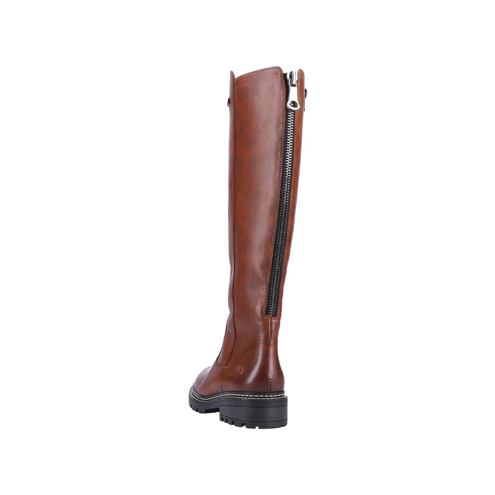Remonte D0B72-22 Stefanie 72 Tall Boot Chestnut Leather (Women's) 10 Remonte D0B72-22 Stefanie 72 Tall Boot Chestnut Leather (Women's) - Image 8