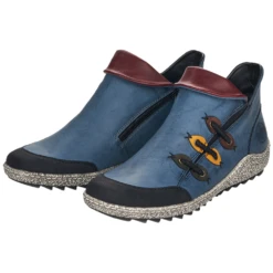 Rieker Z7582 Liv Royal Blue Shootie (Women's) -Dansko Shop D1A7301 7 67e77a41 3c4a 4101 95c5 4eb273e91750