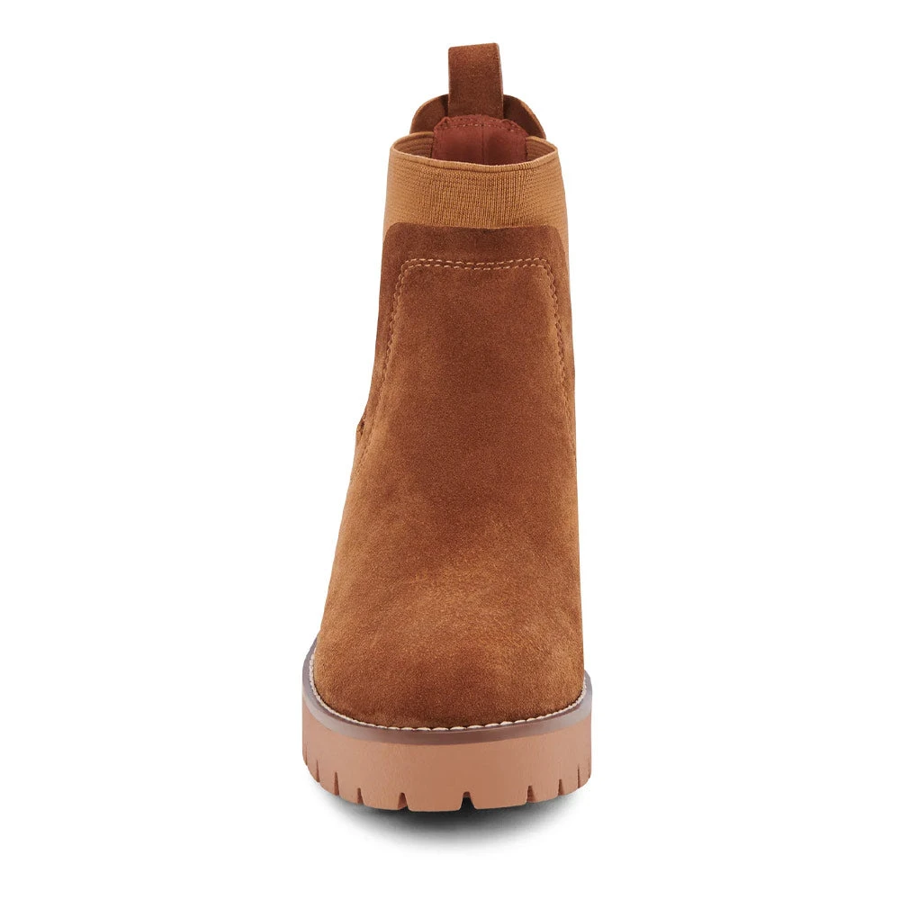 Blondo Dyme Waterproof Chelsea Boot Cognac Suede (Women's) 7 Blondo Dyme Waterproof Chelsea Boot Cognac Suede (Women's) - Image 5