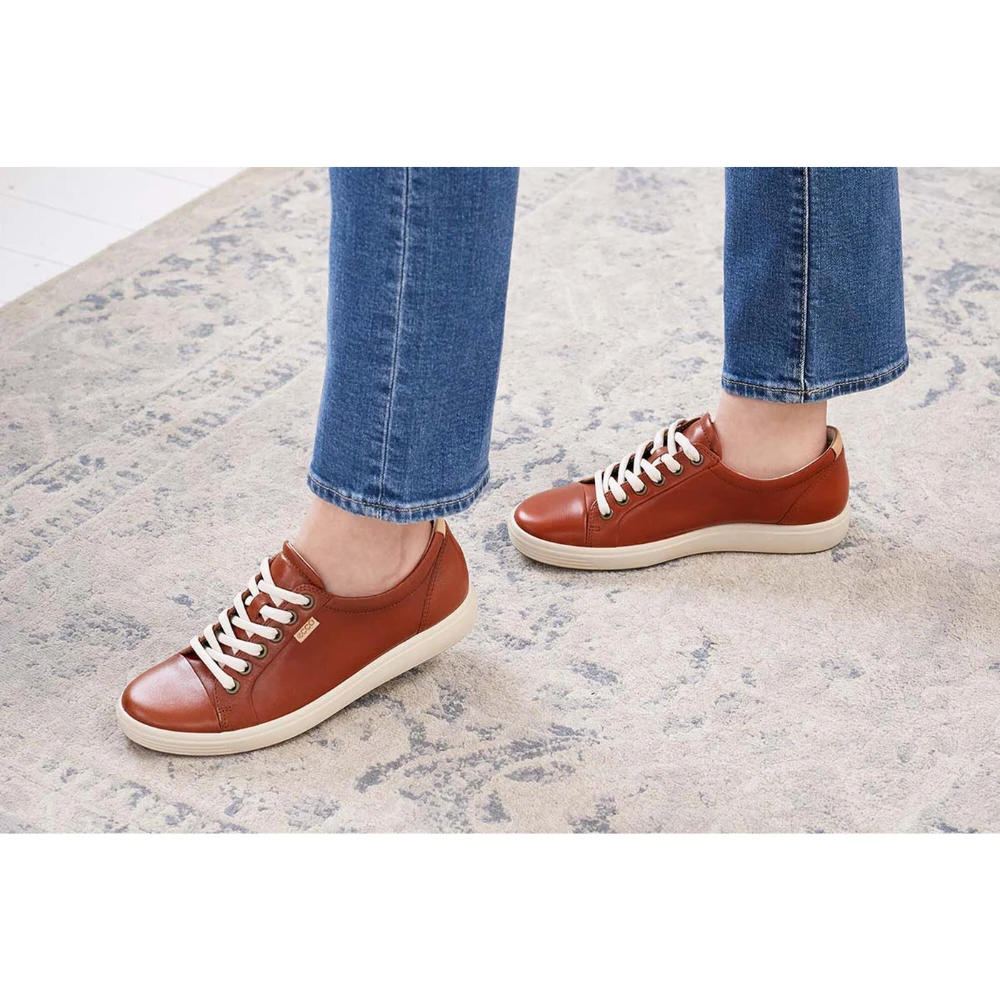 Ecco Soft 7 Cognac Leather Sneaker (Women's) 12 Ecco Soft 7 Cognac Leather Sneaker (Women's) - Image 10
