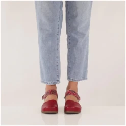 L'Artiste By Spring Step Gloss-Pansy Red Leather Mary Jane (Women's) -Dansko Shop GLOSSPANSYRD 3