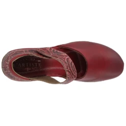 L'Artiste By Spring Step Gloss-Pansy Red Leather Mary Jane (Women's) -Dansko Shop GLOSSPANSYRD 5