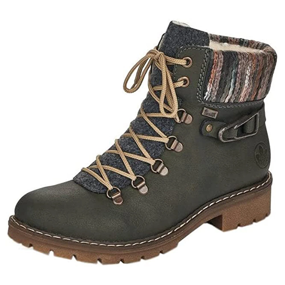 Rieker Sabrina 31 Combat Boot Green (Women's) 3 Rieker Sabrina 31 Combat Boot Green (Women's)