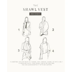 Look By M Basic Shawl Vest Charcoal -Dansko Shop Howto 1