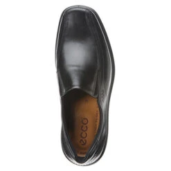 Ecco Helsinki Bike Toe Slip-On Black Leather (Men's) -Dansko Shop MAR00216D