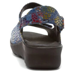 Wolky Pichu Sandal In Jeans Blue Mulit Color Fantasy (Women's) -Dansko Shop MAR02432B