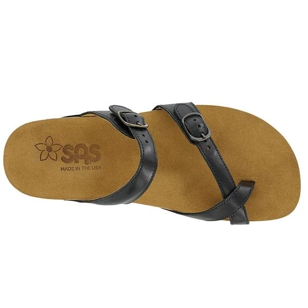 SAS Shelly Slide Sandal Black Leather (Women's) 5 SAS Shelly Slide Sandal Black Leather (Women's) - Image 3