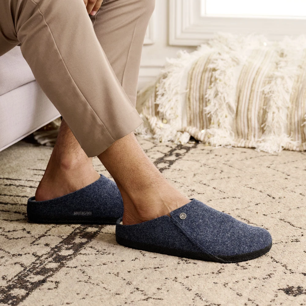 Birkenstock Zermatt Wool Slipper Dark Blue (Unisex) 6 Birkenstock Zermatt Wool Slipper Dark Blue (Unisex) - Image 4