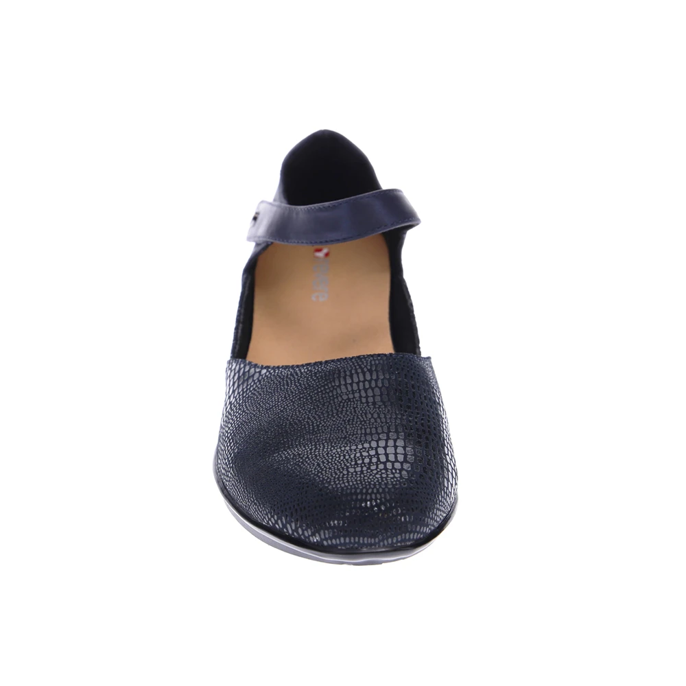 Revere Osaka Navy Lizard Mary Jane Shoe (Women's) 6 Revere Osaka Navy Lizard Mary Jane Shoe (Women's) - Image 4